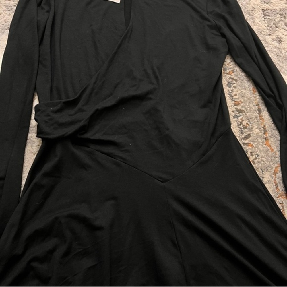 FREE PEOPLE Beach Vance Mini Dress Keyhole Long Sleeve Size M NWT - Picture 4 of 9